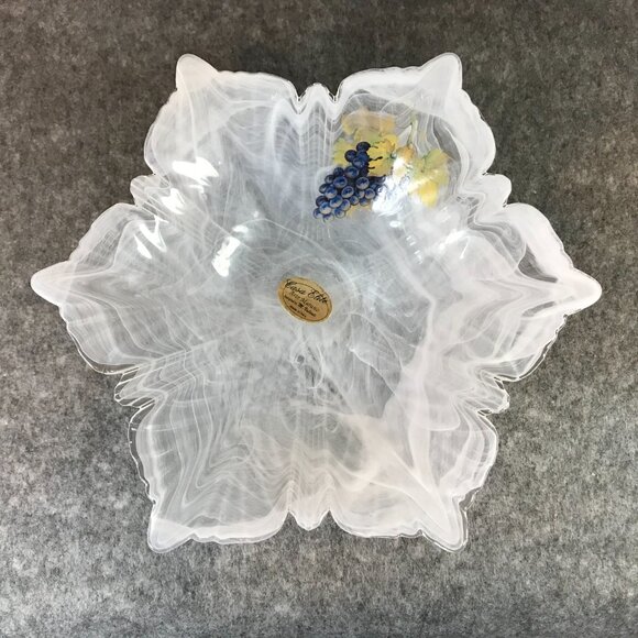 Murano Swirl White Bowl Casa Elite Arte Murano Designed by M. Valenti - Picture 4 of 7